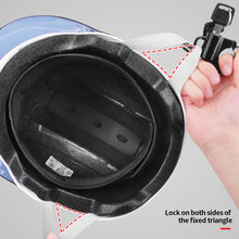 Load image into Gallery viewer, Motorcycle Helmet Lock Anti-Theft Helmet Security Lock Metal 20mm-28mm Black with 2 Keys and Hook