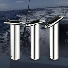 Load image into Gallery viewer, 15/30/90 Degree Stainless Steel Fishing Pole Stand Flush Mount Fishing Rod Holder Accessories For Boat Marine