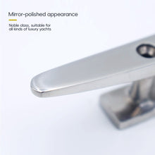 Load image into Gallery viewer, 4"/5"/6"/8" 316 Stainless Steel Polished 2 Hole Hardware Low Flat Cleat Boat Cleats For Marine Boat Deck Rope Tie Yacht Accessories