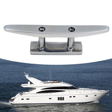Load image into Gallery viewer, 4"/5"/6"/8" 316 Stainless Steel Polished 2 Hole Hardware Low Flat Cleat Boat Cleats For Marine Boat Deck Rope Tie Yacht Accessories