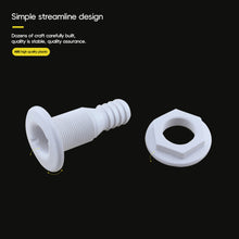 Load image into Gallery viewer, Marine Boat Thru Hull Fitting Connector Plastic Boat Drain Bilge Pump Plumbing For 5/8, 3/4, 1 Inch Hose