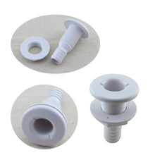 Load image into Gallery viewer, Marine Boat Thru Hull Fitting Connector Plastic Boat Drain Bilge Pump Plumbing For 5/8, 3/4, 1 Inch Hose