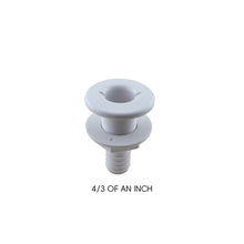 Load image into Gallery viewer, Marine Boat Thru Hull Fitting Connector Plastic Boat Drain Bilge Pump Plumbing For 5/8, 3/4, 1 Inch Hose