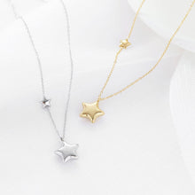 Load image into Gallery viewer, Fashion Pentagram Stainless Steel Collar Necklace Female Star Net Red Personalized Simple Versatile Pendant Necklace