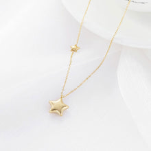 Load image into Gallery viewer, Fashion Pentagram Stainless Steel Collar Necklace Female Star Net Red Personalized Simple Versatile Pendant Necklace