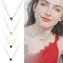 Load image into Gallery viewer, Heartbeat Zircon Necklace Women's Fashion Sense Simple Personality Love Light Luxury Neck Chain Women Necklace