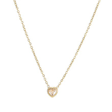 Load image into Gallery viewer, Heartbeat Zircon Necklace Women's Fashion Sense Simple Personality Love Light Luxury Neck Chain Women Necklace