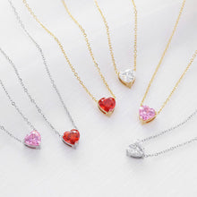 Load image into Gallery viewer, Love Stainless Steel Necklace Trendy and Niche Design Fashionable Versatile Collarbone Chain for Women Jewelry