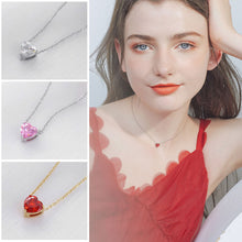 Load image into Gallery viewer, Love Stainless Steel Necklace Trendy and Niche Design Fashionable Versatile Collarbone Chain for Women Jewelry