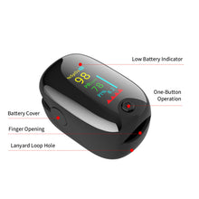 Load image into Gallery viewer, Finger Clip Oximeter Pulse Heart Rate Monitoring Medical Finger Pulse Oximeter Saturometer Health Care Blood Pressure Adult Child