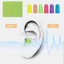 Load image into Gallery viewer, 24pcs Noise Reduction Earplugs Sleep Sponge Canceling Music Anti Reusable For Snoring Earplug Sound Insulation Sleeping Ear Plugs