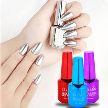 Load image into Gallery viewer, Long-lasting Mirror Polish Quick-drying Metallic Silver Purple Rose Gold Durable Nail Polish Is Not Peelable Nails Decoration