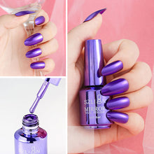 Load image into Gallery viewer, Long-lasting Mirror Polish Quick-drying Metallic Silver Purple Rose Gold Durable Nail Polish Is Not Peelable Nails Decoration