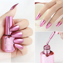 Load image into Gallery viewer, Long-lasting Mirror Polish Quick-drying Metallic Silver Purple Rose Gold Durable Nail Polish Is Not Peelable Nails Decoration