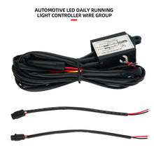 Load image into Gallery viewer, Car DRL Controller Auto LED Daytime Running Light 12-18V Relay Harness Dimmer On/Off with Strobe & Dimming Function
