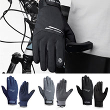Load image into Gallery viewer, Outdoor Waterproof Gloves Autumn Winter Fleece Warm Windproof And Cold Resistant Equipment Mountaineering Skiing Cycling Gloves With Night Reflective Strip Touch Screen Function