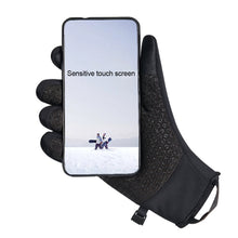 Load image into Gallery viewer, Outdoor Waterproof Gloves Autumn Winter Fleece Warm Windproof And Cold Resistant Equipment Mountaineering Skiing Cycling Gloves With Night Reflective Strip Touch Screen Function
