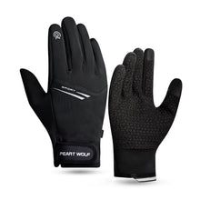 Load image into Gallery viewer, Outdoor Waterproof Gloves Autumn Winter Fleece Warm Windproof And Cold Resistant Equipment Mountaineering Skiing Cycling Gloves With Night Reflective Strip Touch Screen Function