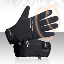 Load image into Gallery viewer, Outdoor Waterproof Gloves Autumn Winter Fleece Warm Windproof And Cold Resistant Equipment Mountaineering Skiing Cycling Gloves With Night Reflective Strip Touch Screen Function
