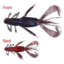 Load image into Gallery viewer, 10CM/10G Two-Color Hairy Beard Pvc Soft Shrimp Lure Bait Cooperation With Crank Hook Bionic Soft Worm Fishing Accessories