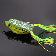 Load image into Gallery viewer, 5G/8G/13G Simulation Spotted Thunder Frog Double Barb Lure Bait Black Gold Just Blood Trough Hook With Barb Snakehead Fishing Accessories