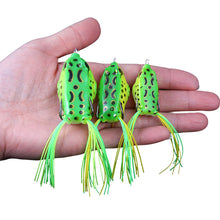 Load image into Gallery viewer, 5G/8G/13G Simulation Spotted Thunder Frog Double Barb Lure Bait Black Gold Just Blood Trough Hook With Barb Snakehead Fishing Accessories