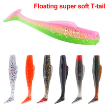 Load image into Gallery viewer, 6PCS 5G/8CM T Tail Lure Soft Bait Long Cast Soft Worm TPR Fishing Bait Mandarin Fish Perch Suitable Fishing Equipment