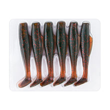 Load image into Gallery viewer, 6PCS 5G/8CM T Tail Lure Soft Bait Long Cast Soft Worm TPR Fishing Bait Mandarin Fish Perch Suitable Fishing Equipment
