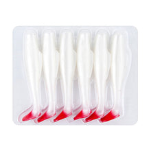 Load image into Gallery viewer, 6PCS 5G/8CM T Tail Lure Soft Bait Long Cast Soft Worm TPR Fishing Bait Mandarin Fish Perch Suitable Fishing Equipment