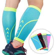 Load image into Gallery viewer, 1PC Men Women Sports Leg Protectors Professional Running Marathon Basketball Football Protectors Breathable Knitted Compression Elastic Socks With Non-Slip Strip