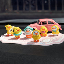 Load image into Gallery viewer, 6Pcs Car Ornaments Interior Dashboard Set Cute Yellow Duck Miniature Figurine Cartoon Penguin Umbrella Animal Kawaii Auto Decoration