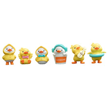 Load image into Gallery viewer, 6Pcs Car Ornaments Interior Dashboard Set Cute Yellow Duck Miniature Figurine Cartoon Penguin Umbrella Animal Kawaii Auto Decoration