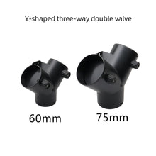 Load image into Gallery viewer, 60mm/75mm Y/T Car Heater Air Vent Ducting Piece Exhaust Connector Dual Closable Open Regulatin for Diesel Parking Heater