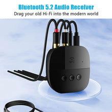 Load image into Gallery viewer, NFC Bluetooth 5.2 Receiver 3.5mm AUX RCA USB U-Disk/TF Card Play Stereo Wireless Audio Adapter With Mic For Car Kit Speaker Amp
