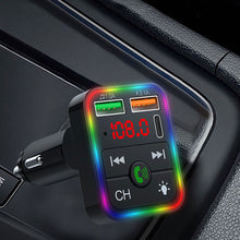 Load image into Gallery viewer, P2 Car Kit MP3 Player Handsfree Audio Receiver Car Charger Adapter Car Hands-free Bluetooth-compaitable LED FM Transmitter