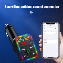 Load image into Gallery viewer, P2 Car Kit MP3 Player Handsfree Audio Receiver Car Charger Adapter Car Hands-free Bluetooth-compaitable LED FM Transmitter