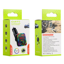 Load image into Gallery viewer, P3 Wireless Bluetooth 5.0 FM Transmitter Hands free Car Kit MP3 Player USB USB C Charger