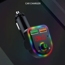 Load image into Gallery viewer, P6 Led Display Car Handsfree Audio Receiver Voltage Detection Car Kit Mp3 Modulator Player Stereo Bluetooth 64g 87.5mhz108.0mhz