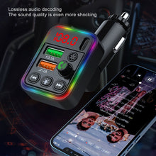 Load image into Gallery viewer, P19 FM Transmitter Audio Receiver MP3 Player 3.1A 2 USB Fast Charging Handsfree Bluetooth-compatible 5.0 Car Kit
