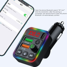 Load image into Gallery viewer, P19 FM Transmitter Audio Receiver MP3 Player 3.1A 2 USB Fast Charging Handsfree Bluetooth-compatible 5.0 Car Kit