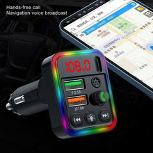 Load image into Gallery viewer, P19 FM Transmitter Audio Receiver MP3 Player 3.1A 2 USB Fast Charging Handsfree Bluetooth-compatible 5.0 Car Kit