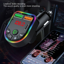 Load image into Gallery viewer, P20 FM Transmitter Audio Receiver MP3 Player 3.1A 2 USB Fast Charging Handsfree Bluetooth-compatible 5.0 Car Kit