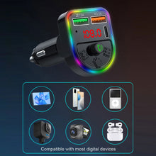 Load image into Gallery viewer, P21 FM Transmitter Audio Receiver MP3 Player 3.1A 2 USB Fast Charging Handsfree Bluetooth-compatible 5.0 Car Kit