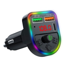 Load image into Gallery viewer, P21 FM Transmitter Audio Receiver MP3 Player 3.1A 2 USB Fast Charging Handsfree Bluetooth-compatible 5.0 Car Kit