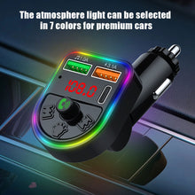 Load image into Gallery viewer, P21 FM Transmitter Audio Receiver MP3 Player 3.1A 2 USB Fast Charging Handsfree Bluetooth-compatible 5.0 Car Kit