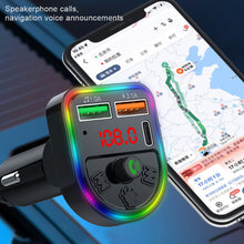 Load image into Gallery viewer, P21 FM Transmitter Audio Receiver MP3 Player 3.1A 2 USB Fast Charging Handsfree Bluetooth-compatible 5.0 Car Kit