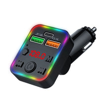Load image into Gallery viewer, P22 FM Transmitter Audio Receiver MP3 Player 3.1A 2 USB Fast Charging Handsfree Bluetooth-compatible 5.0 Car Kit