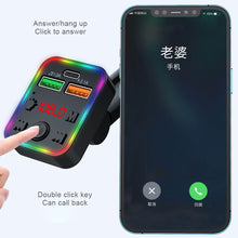 Load image into Gallery viewer, P22 FM Transmitter Audio Receiver MP3 Player 3.1A 2 USB Fast Charging Handsfree Bluetooth-compatible 5.0 Car Kit