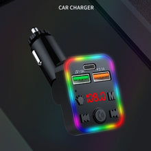 Load image into Gallery viewer, P22 FM Transmitter Audio Receiver MP3 Player 3.1A 2 USB Fast Charging Handsfree Bluetooth-compatible 5.0 Car Kit