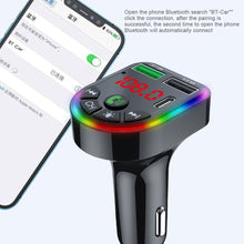 Load image into Gallery viewer, F20 Car Bluetooth 5.0 FM Transmitter Wireless Handsfree Audio Receiver MP3 Player LED 3.1A Dual USB Fast Charger Car Accessories Kit